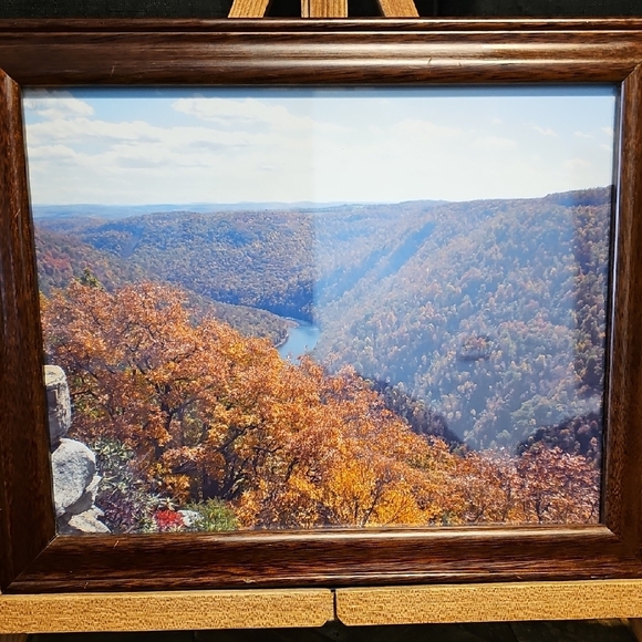 Brown Framed Landscape Wall Art - Picture 6 of 8